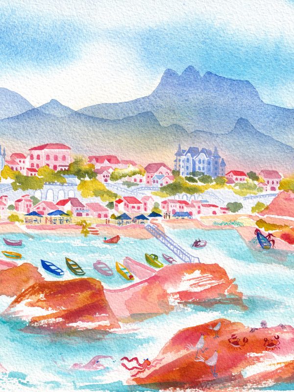 Aquarelle de Lola Camus – Pays Basque