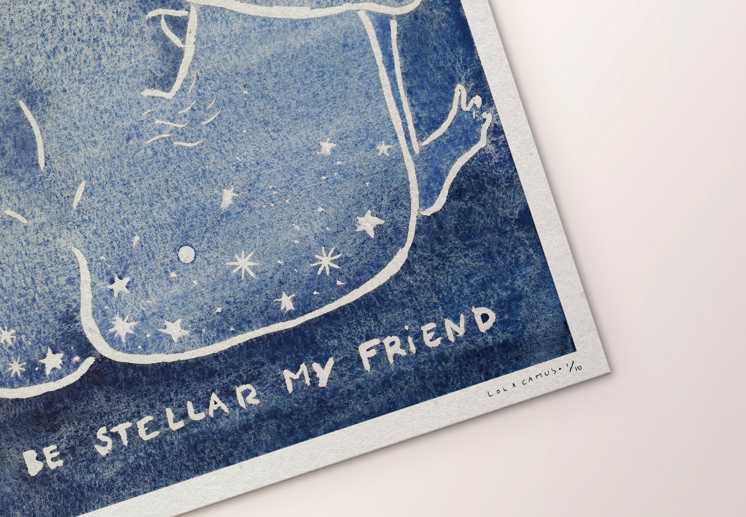 Be stellar my friend – aquarelle de Lola Camus, vue 3