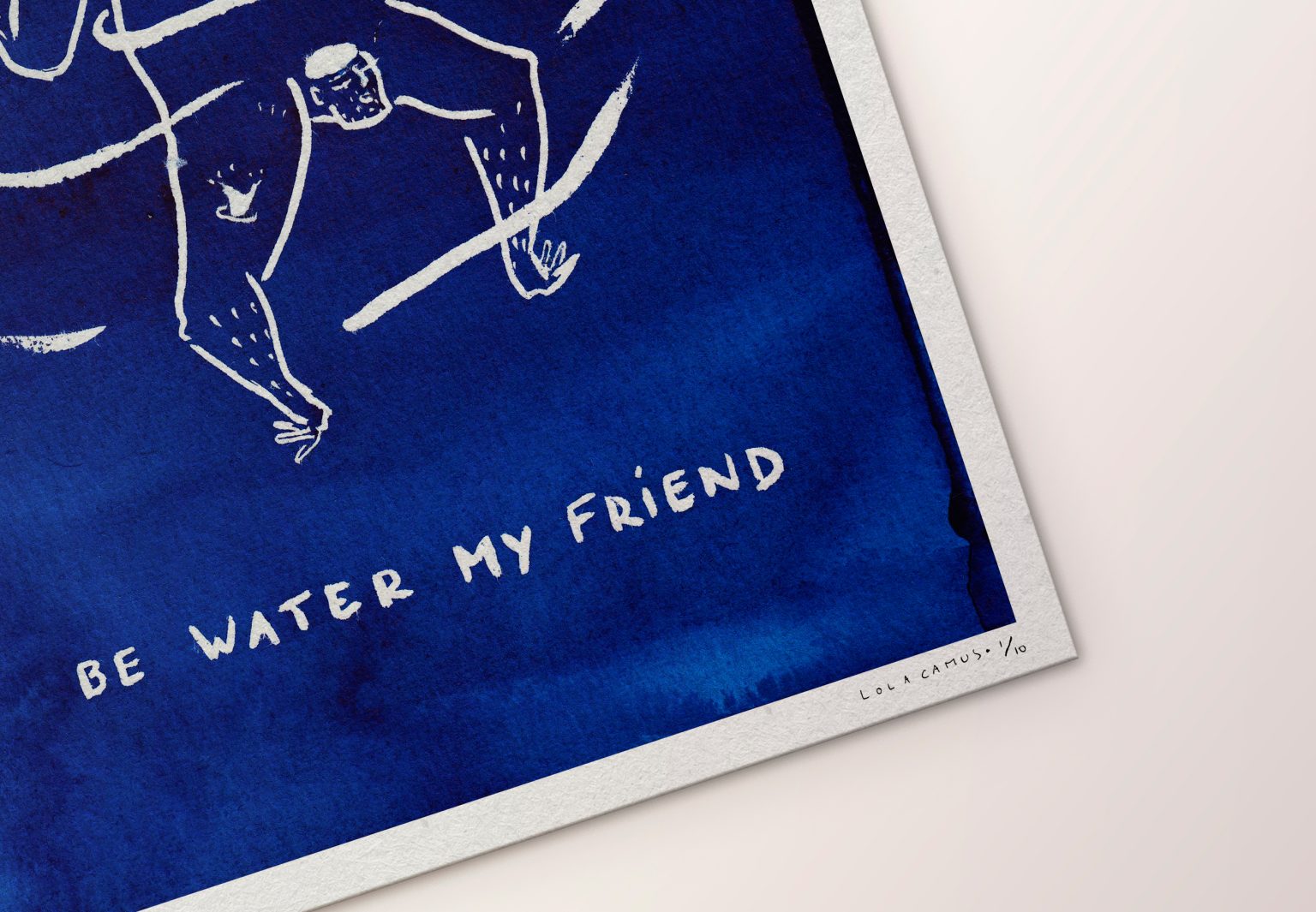 Be water my friend – aquarelle de Lola Camus, vue 4