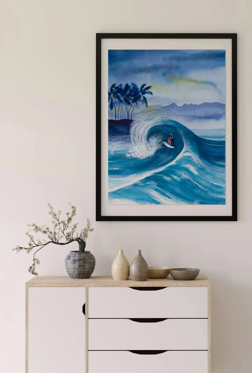 Blue speed – aquarelle de Lola Camus, vue 2