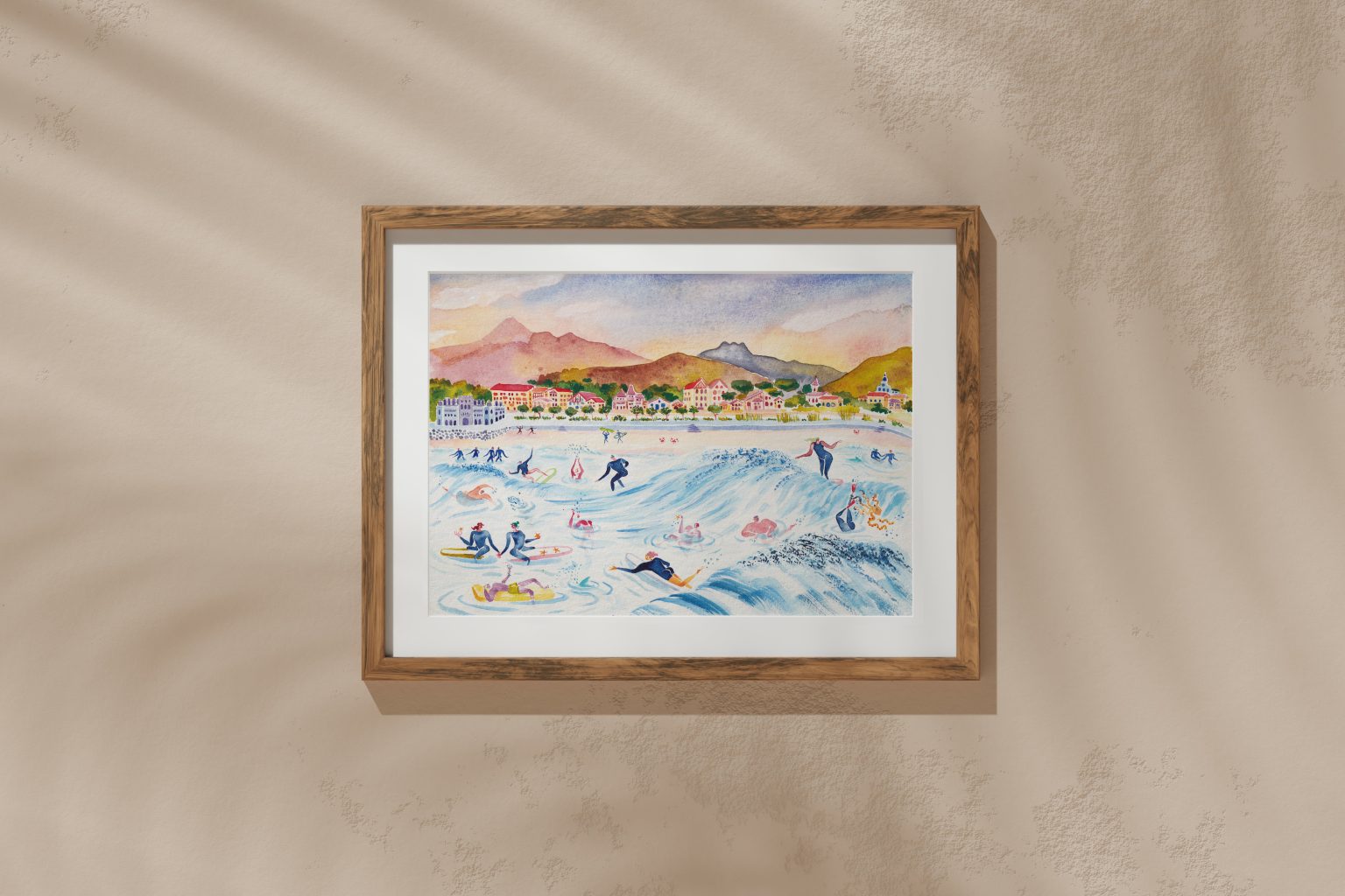 Hendaye – aquarelle de Lola Camus, vue 2