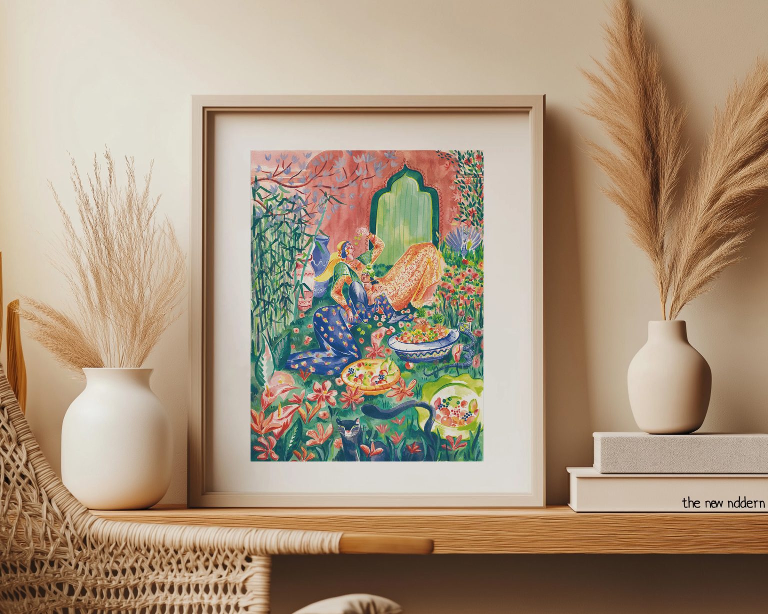 Les femmes aux agrumes – aquarelle de Lola Camus, vue 2