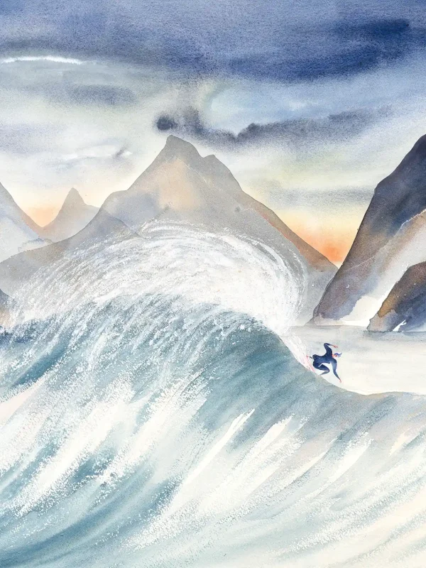 Un souffle – aquarelle de Lola Camus