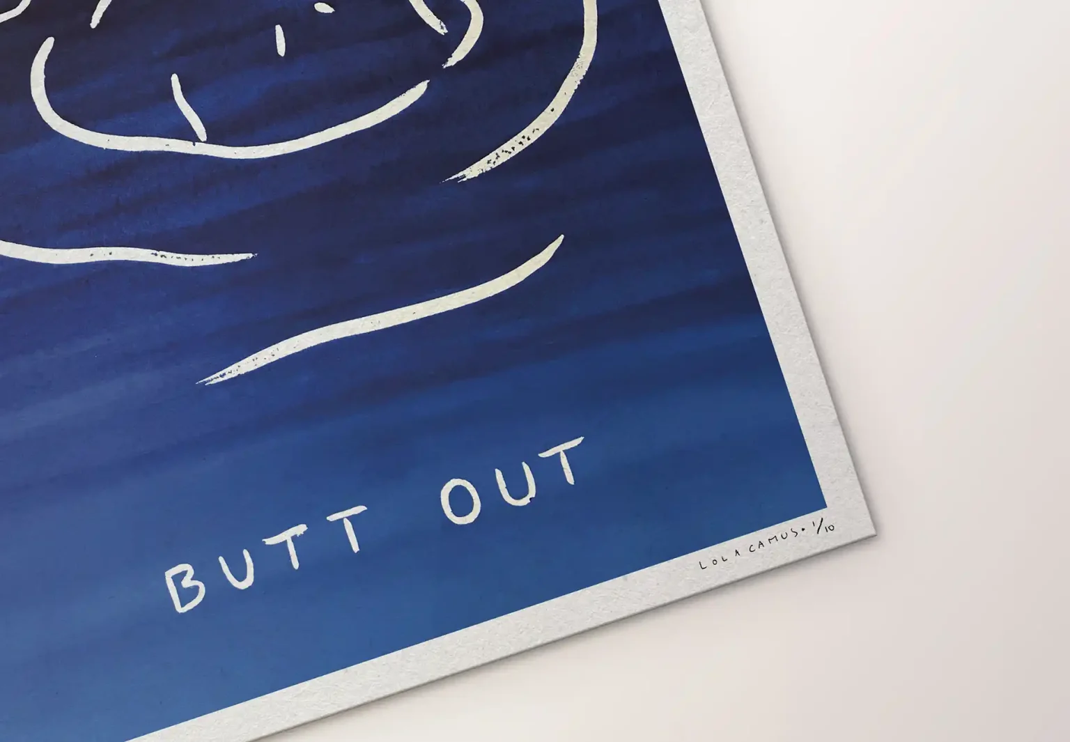 Butt out – aquarelle de Lola Camus, vue 3