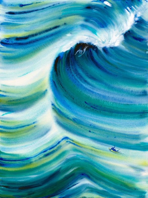 Azur – aquarelle de Lola Camus