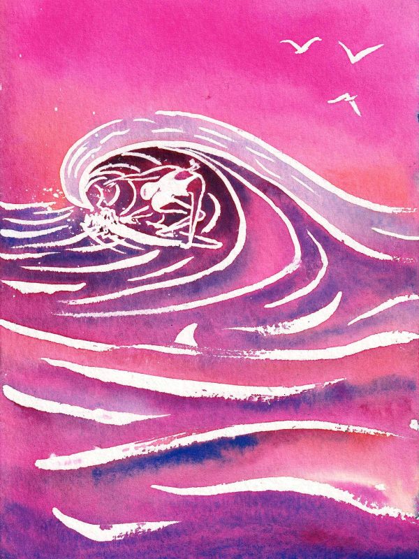 Pinky barrel – aquarelle de Lola Camus