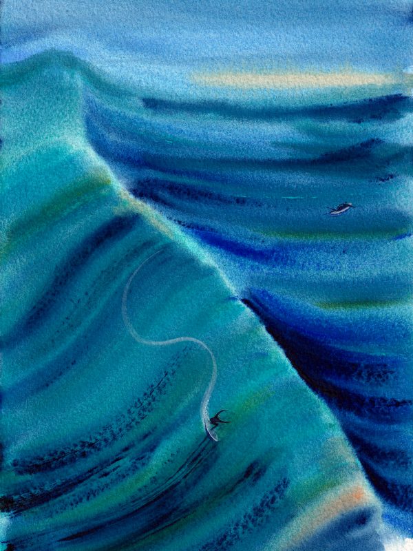 Upside Down – aquarelle de Lola Camus
