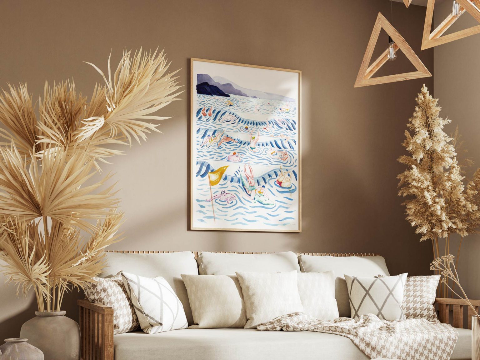 Beach dudes – aquarelle de Lola Camus, vue 4