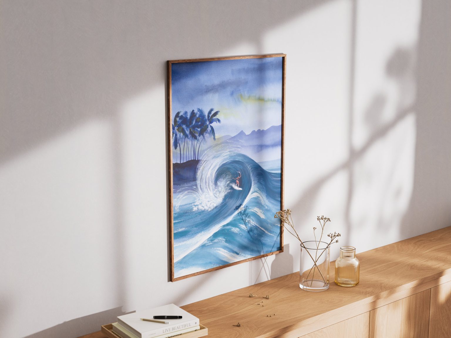 Blue speed – aquarelle de Lola Camus, vue 3