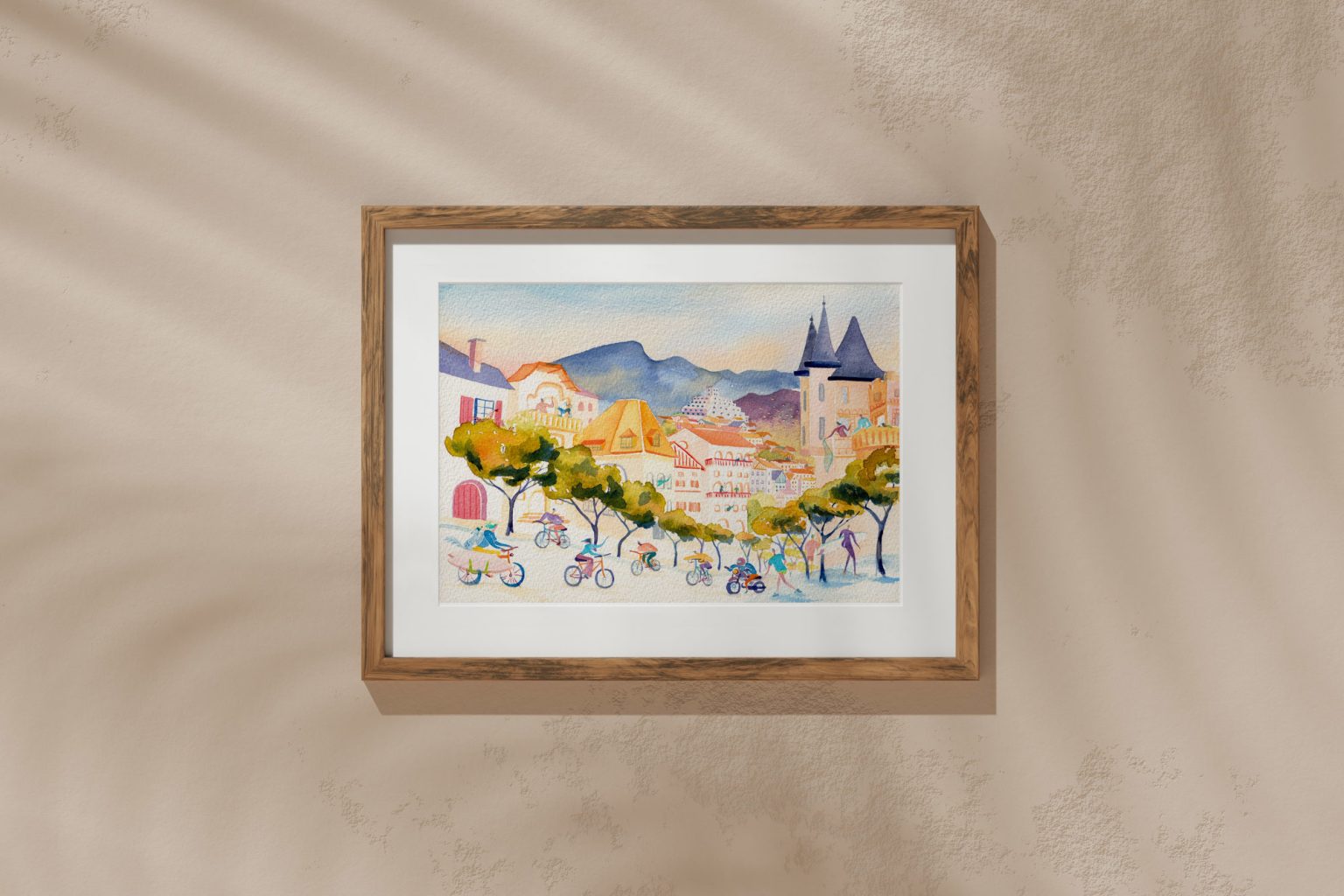 Villa Roche Ronde – aquarelle de Lola Camus, vue 2