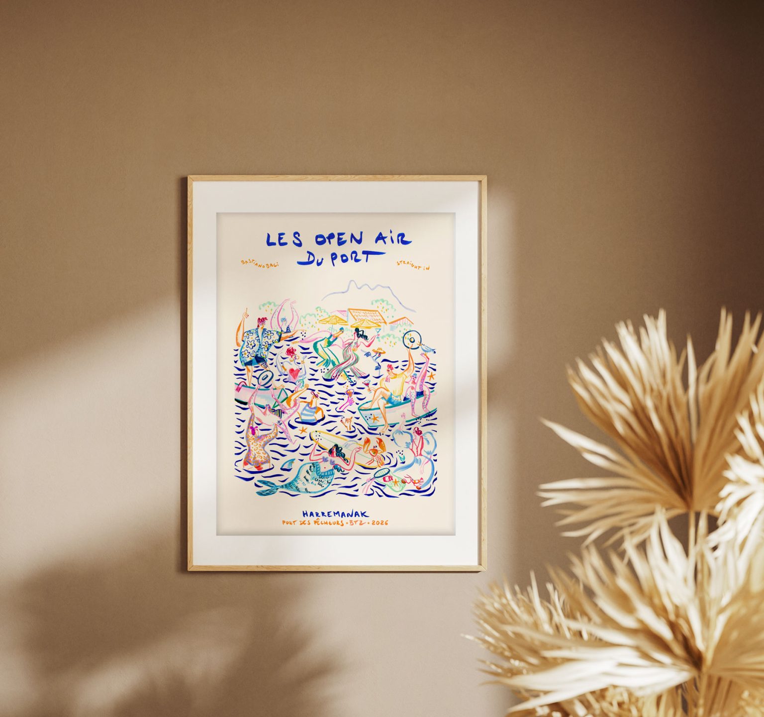 Les open air du port Straight In – aquarelle de Lola Camus, vue 3
