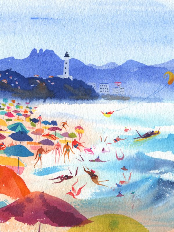 Aquarelle de Lola Camus – Vagues