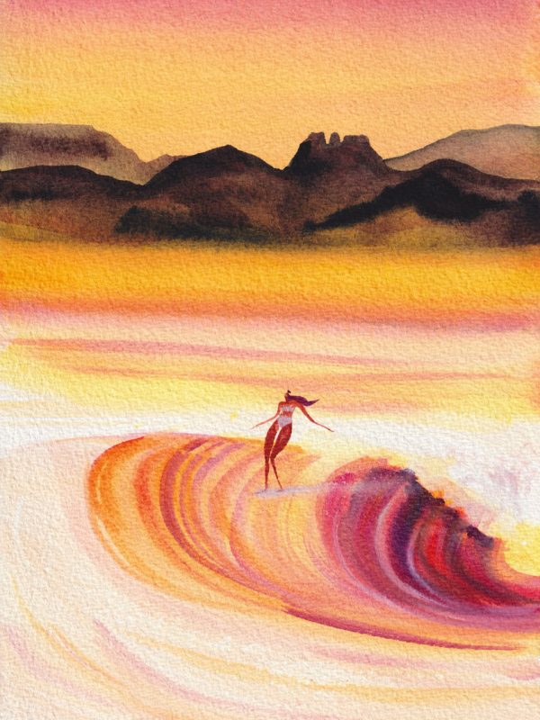 Aquarelle de Lola Camus – Guéthary